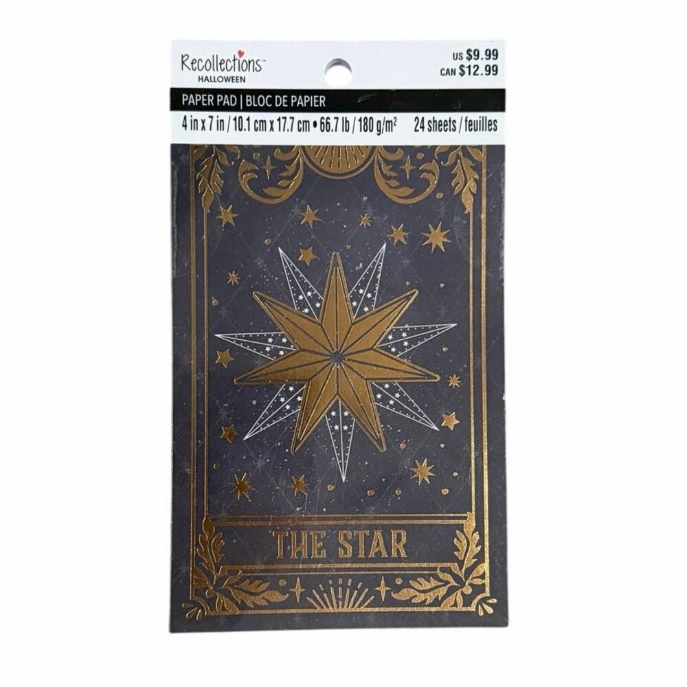 Michaels Recollections Halloween Tarot Celestial Paper Pad Scrapbooking Crafts